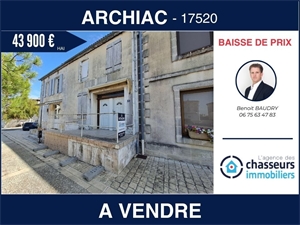 maison a renover à la vente -   17520  ARCHIAC, surface 322 m2 vente maison a renover - UBI446987702